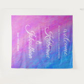 Tenture Stardust Sea-Wedding Welcom- (Devant (Horizontal))