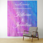 Tenture Stardust Sea-Wedding Welcom- (En situation)