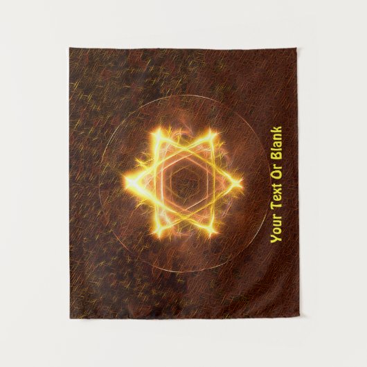 Tenture Starfire Étoile Fractale De David (Devant)