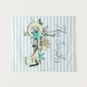 Tenture Starfish, Fishing Net & Tall Ship Nautique (Devant (Horizontal))