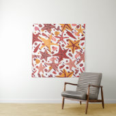 Tenture Starfish Shells : Motif scandinave (En situation (horizontale))