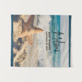 Tenture Starfish sur une plage de sable Photo (Devant (Horizontal))