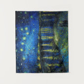 Tenture Starry Night Over the Rhone par Vincent Van Gogh (Devant)