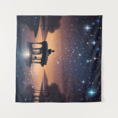 Tenture Starry Nocturne #1 (Devant (Horizontal))