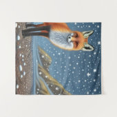 Tenture Starry Starry Night Storybook Fox (Devant (Horizontal))