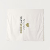 Tenture Stay Soft Stay Strong Minimal Motivational Wall Ta (Devant (Horizontal))