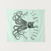 Tenture Stay Weird Catopus Cat and Octopus Mashup (Devant (Horizontal))