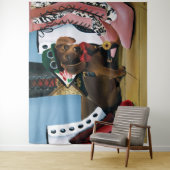 Tenture Steampunk Dachshund Chaussures Bottes victoriennes (En situation)