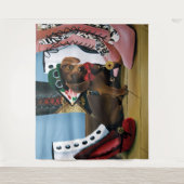 Tenture Steampunk Dachshund Chaussures Bottes victoriennes (Devant)