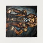 Tenture Steampunk lion in a suit (Devant (Horizontal))