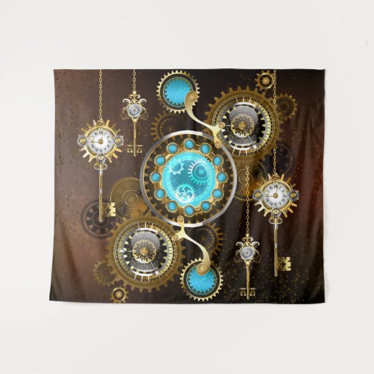 Tenture Steampunk Rusty Background (Devant (Horizontal))