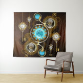 Tenture Steampunk Rusty Background (En situation (horizontale))