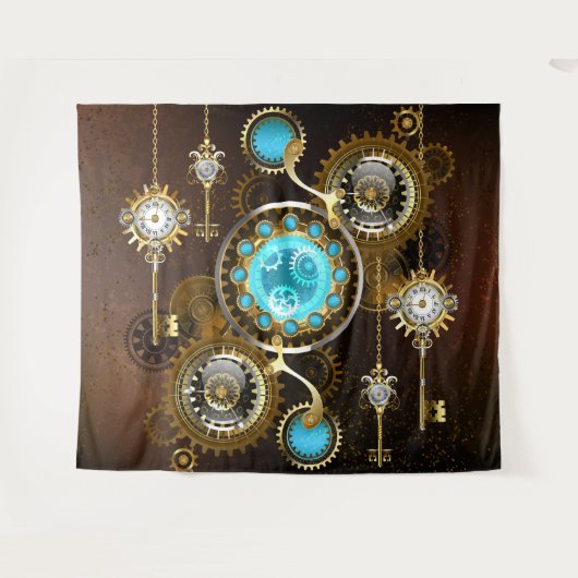 Tenture Steampunk Rusty Background (Devant (Horizontal))