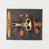 Tenture Steampunk Skeleton Art Tapestry (Devant (Horizontal))