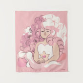 Tenture Steven Universe | Illustration de quartz Rose (Devant)