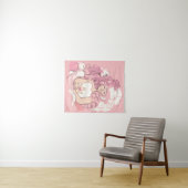Tenture Steven Universe | Illustration de quartz Rose (En situation (horizontale))