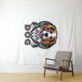 Tenture Sticker pour chien (En situation (horizontale))