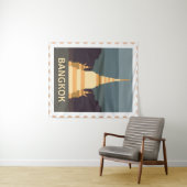 Tenture Sticker pour timbre de voyage (En situation (horizontale))