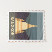 Tenture Sticker pour timbre de voyage (Devant (Horizontal))