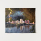 Tenture Stormy Richmond Skyline (Devant (Horizontal))