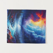 Tenture Stormy Sky Abstraite River Paysage Art (Devant (Horizontal))