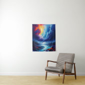 Tenture Stormy Sky Abstraite River Paysage Art (En situation)