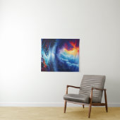 Tenture Stormy Sky Abstraite River Paysage Art (En situation (horizontale))