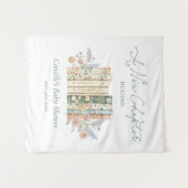 Tenture Storybook Baby Shower - A New Chapter Welcome (Devant (Horizontal))