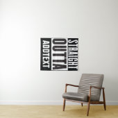 Tenture Straight Outta ajouter votre texte (En situation (horizontale))