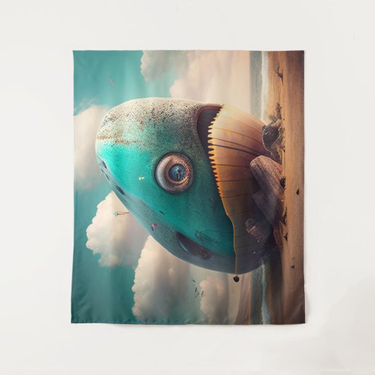 Tenture Strange Whale (Devant)