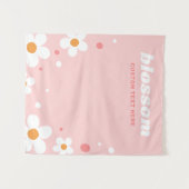 Tenture Strawberry blossom retro font pink banner (Devant (Horizontal))