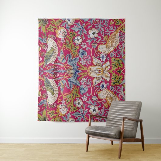 Tenture Strawberry Thief, William Morris (En situation)