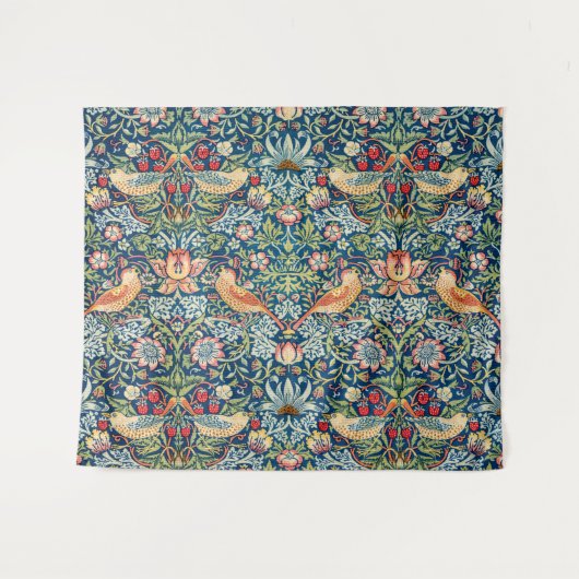 Tenture Strawberry Thief, William Morris (Devant (Horizontal))