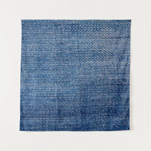 Tenture Structure en denim tissu Jeans bleu (Devant)