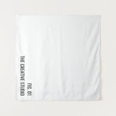Tenture Studio Créatif Texte Minimaliste Blanc (Devant (Horizontal))