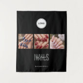 Tenture Studio de manucure Black Nails Photo Collage Salon (Devant)