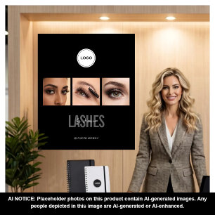 Tenture Studio de photo collage Black Lashes Salon profess