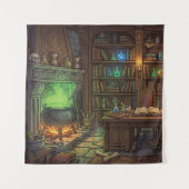 Tenture Studio de sorcier de sorcière antique à la maison (Devant)