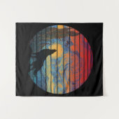 TENTURE STYLE ABSTRAIT WOLF HOWLING (Devant (Horizontal))