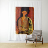 Tenture style artistique d'Amedeo Modigliani (En situation)
