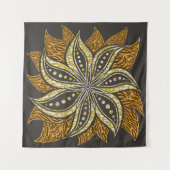 Tenture Style Batik Floral Abstrait africain (Devant)