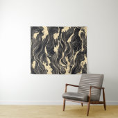 Tenture Style côtier Motif vague (En situation (horizontale))