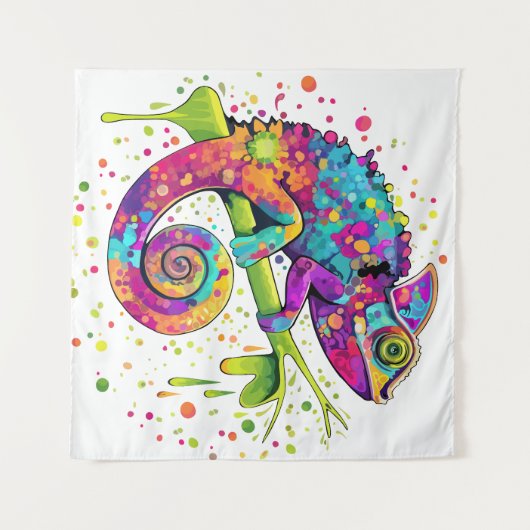 Tenture Style d'aquarelle des teintures Chameleon (Devant (Horizontal))
