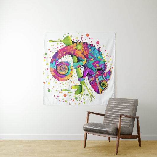 Tenture Style d'aquarelle des teintures Chameleon (En situation (horizontale))