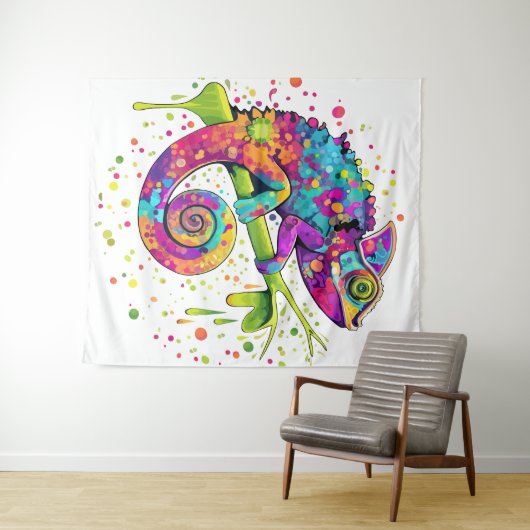 Tenture Style d'aquarelle des teintures Chameleon (En situation (horizontale))