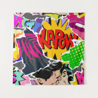 Style de bande dessinée pop art motif sans couture