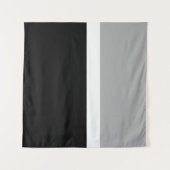 Tenture Style de couleur gris blanc noir (Devant (Horizontal))