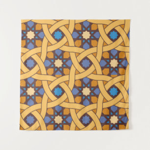 Tenture Style ethnique Abstrait Motif de mosaïque