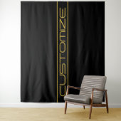 Tenture Style moderne Editable Or Texte & Grilles (En situation)