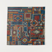 Tenture Style Patchwork Impression Vintage brodée (Devant (Horizontal))